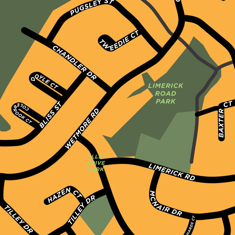 Southwood Neighbourhood Map (Fredricton, NB)