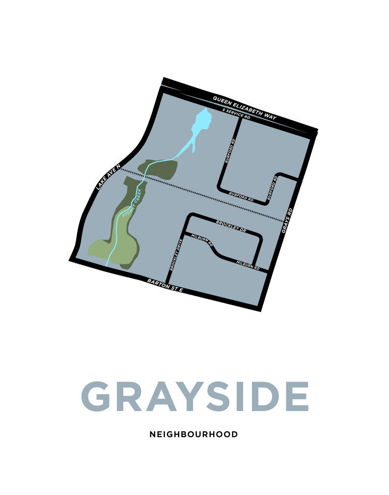 Grayside Neighbourhood Map Print