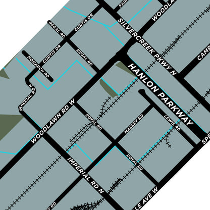 Northwest Guelph Neighbourhood Map Print