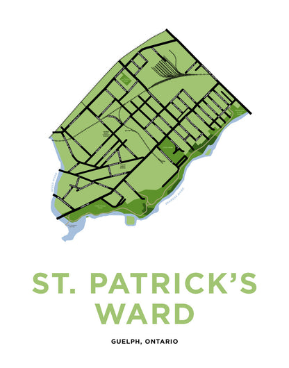 The Ward Neighbourhood Map Print