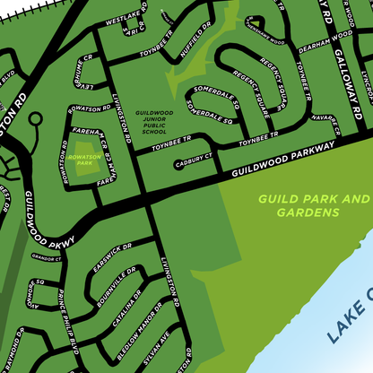 Guildwood Neighbourhood Map Print