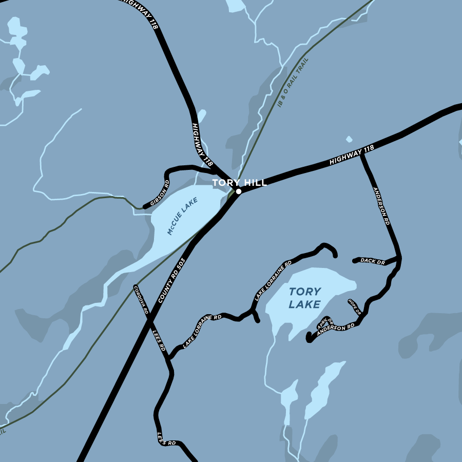 Tory Hill Map Print