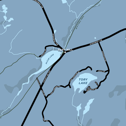 Tory Hill Map Print