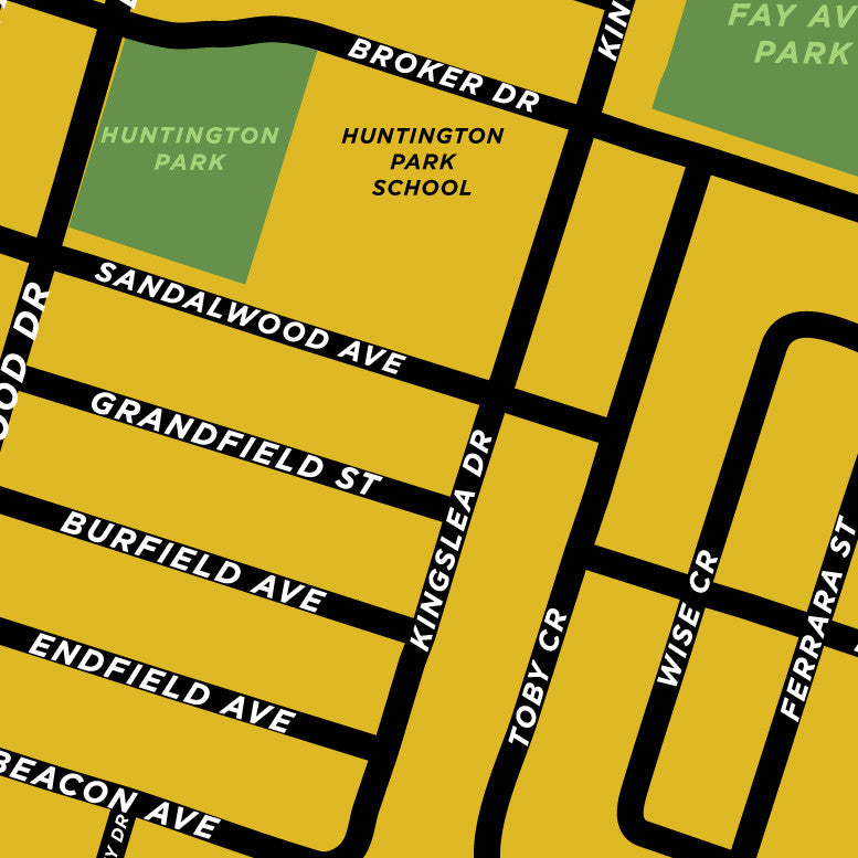 Huntington Neighbourhood Map