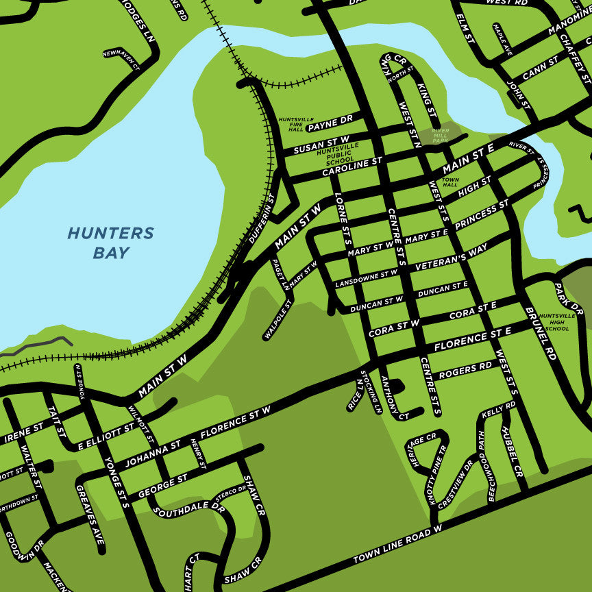 Huntsville Map Print