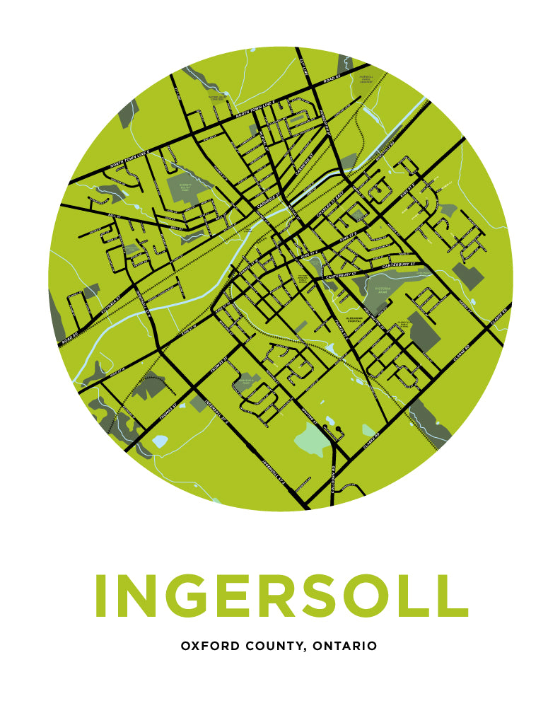 Ingersoll Map Print