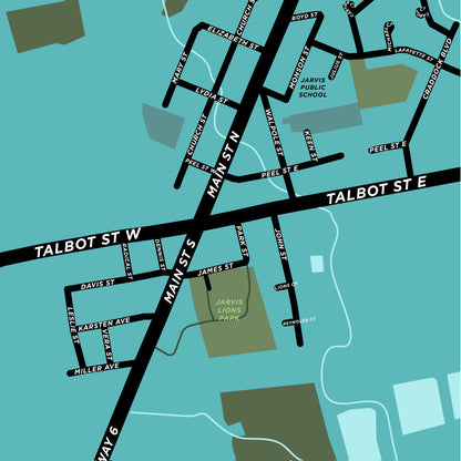 Jarvis & Townsend Map Print