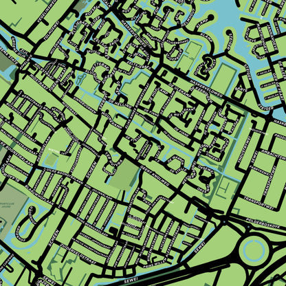 Joure, Netherlands Map Print