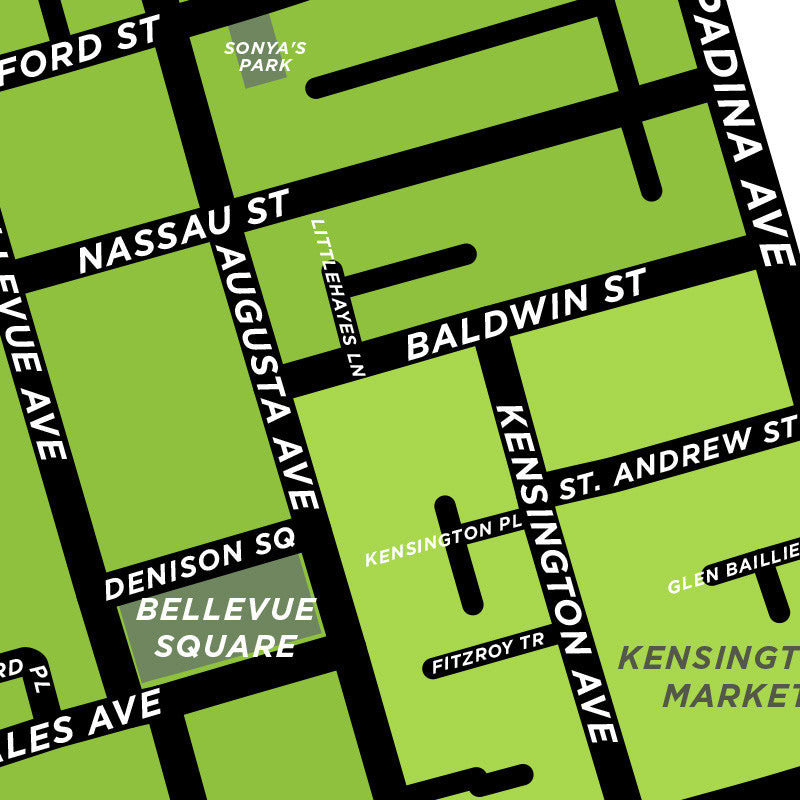 Kensington Neighbourhood Map Print