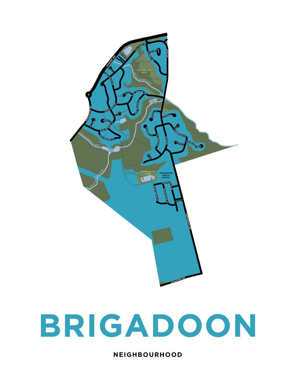 Brigadoon Neighbourhood Map (Kitchener)