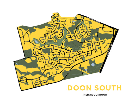 Doon South Neighbourhood Map Print