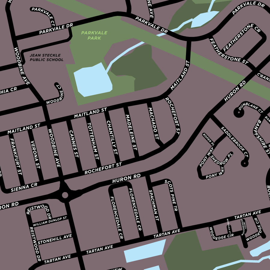 Huron South Neighbourhood Map