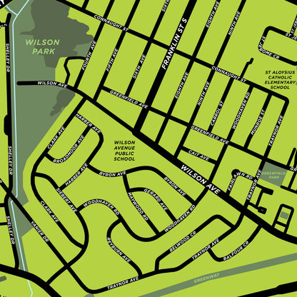 Vanier Neighbourhood Map Print