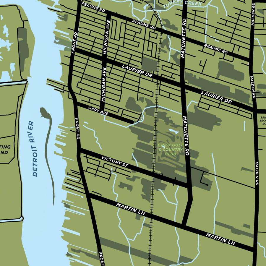 LaSalle Map Print