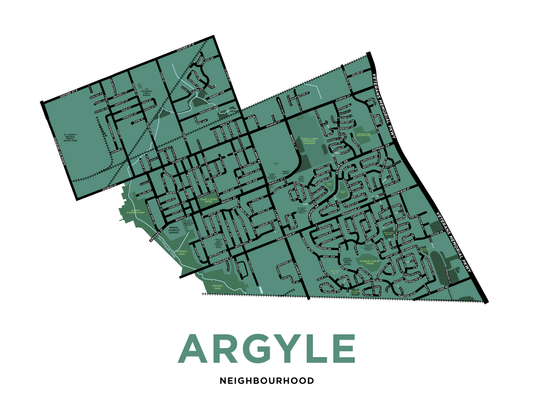 Argyle Neighbourhood Map Print