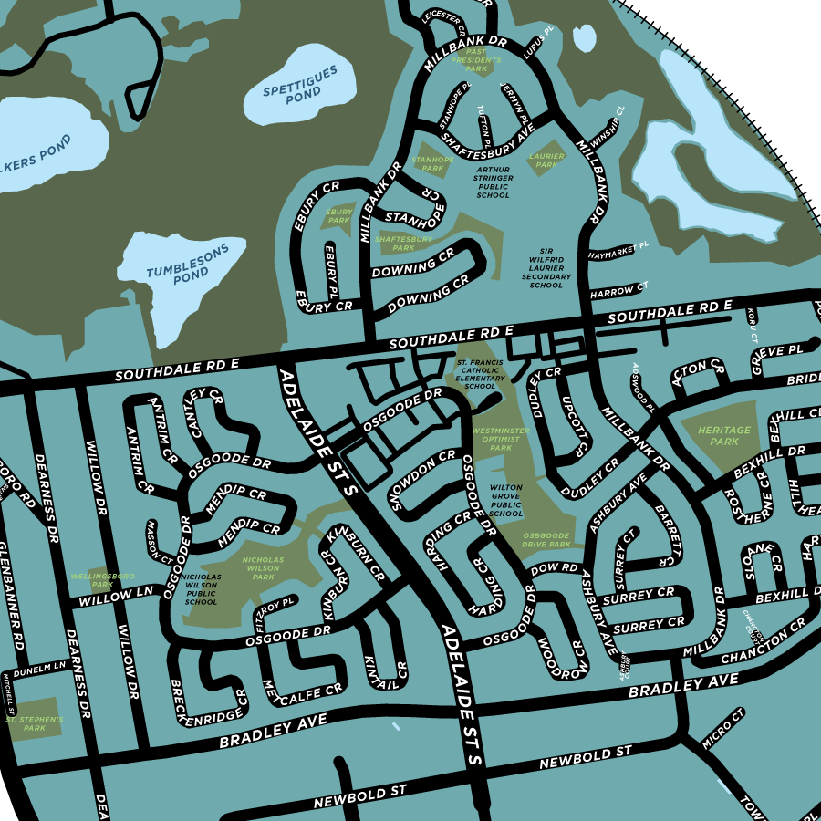 Westminster Neighbourhood Map Print