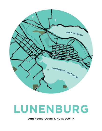 Lunenburg Map Print