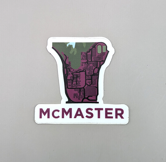 McMaster Map Sticker