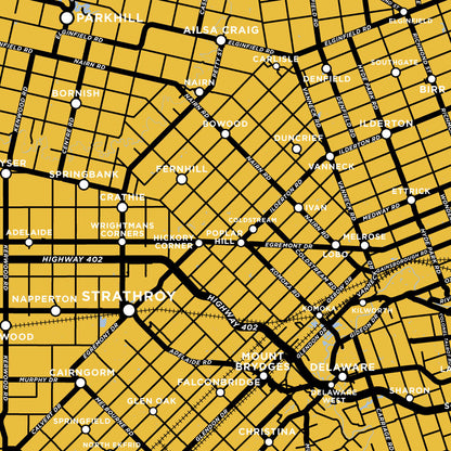 Middlesex County Map Print