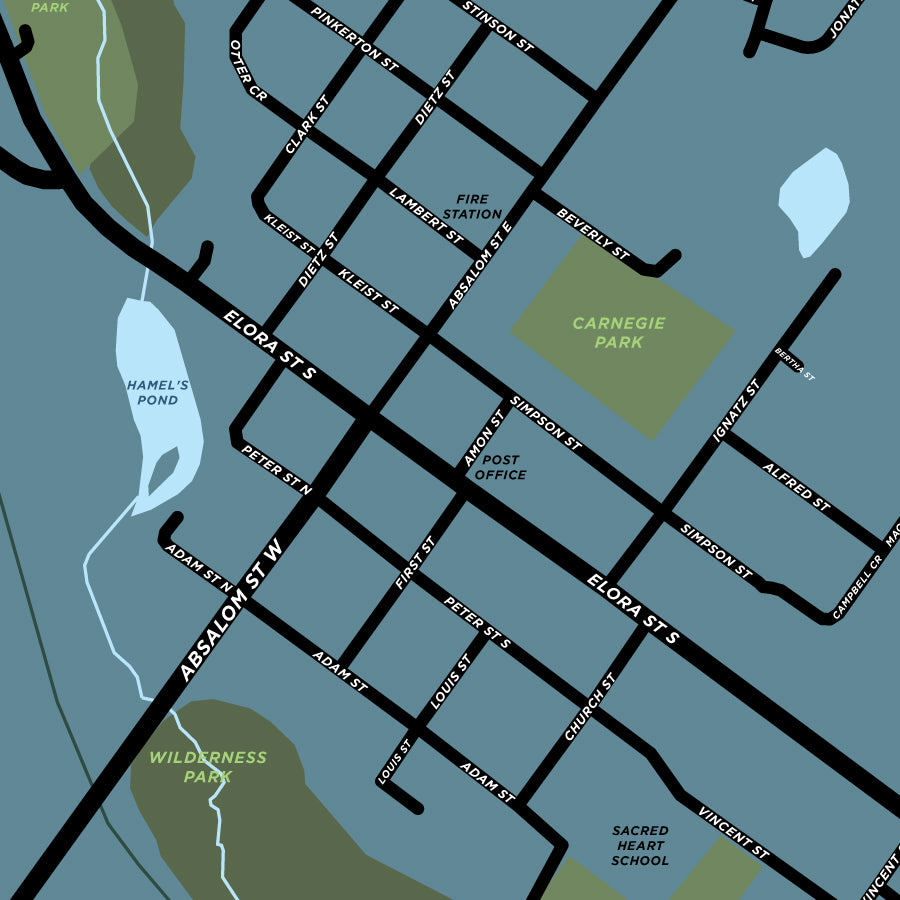 Mildmay Map Print