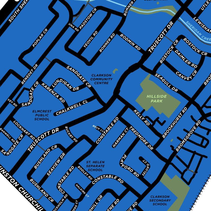 Clarkson Neighbourhood Map Print