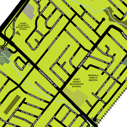 Mineola Neighbourhood Map Print