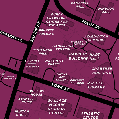 Mount Allison University Campus Map