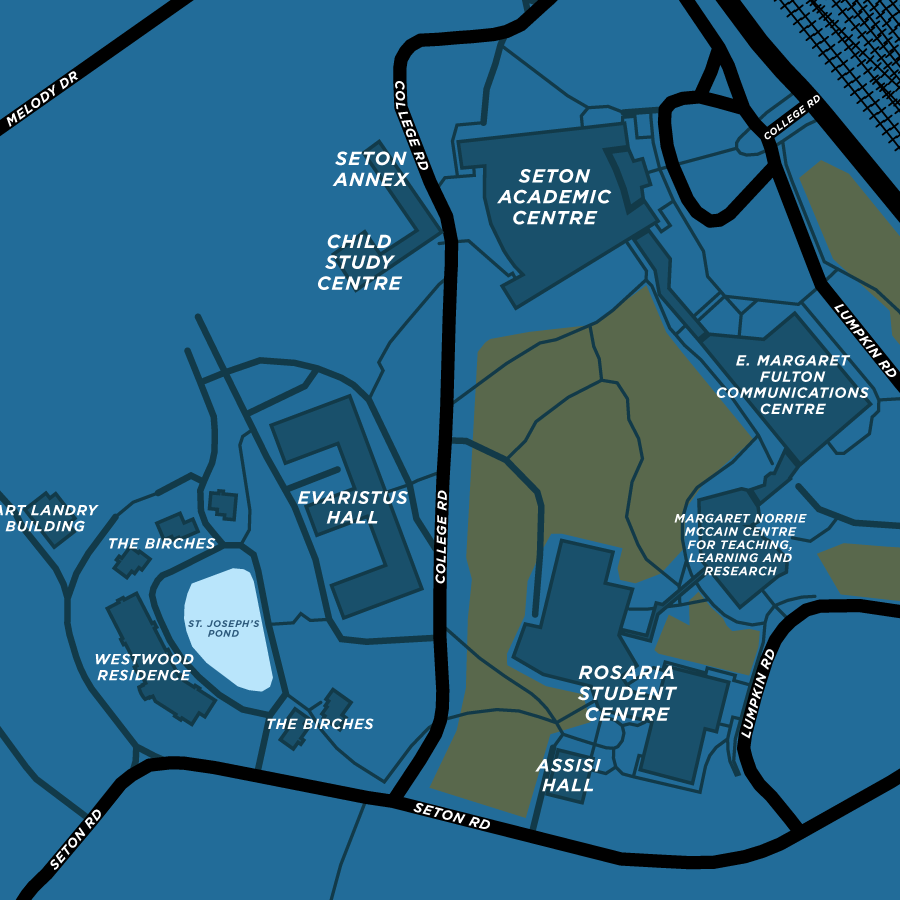 Mount Saint Vincent University Campus Map Print