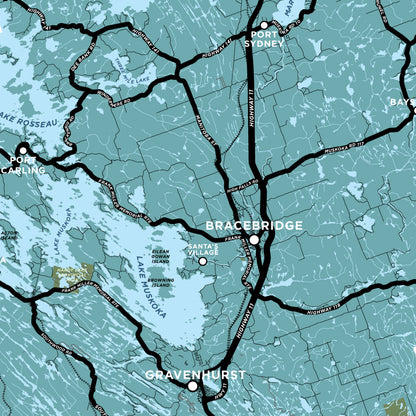 Muskoka District Municipality Map Print