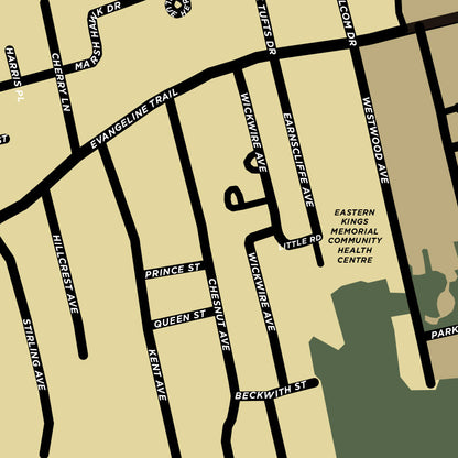 Wolfville, Nova Scotia Map Print