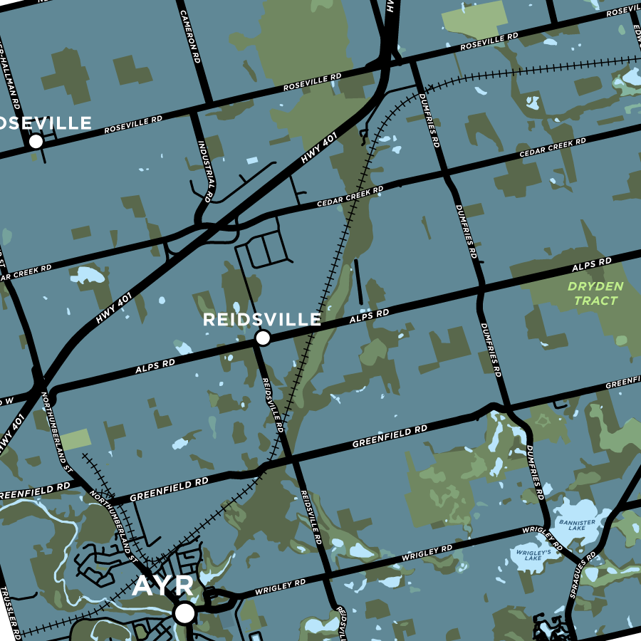 North Dumfries Township Map Print