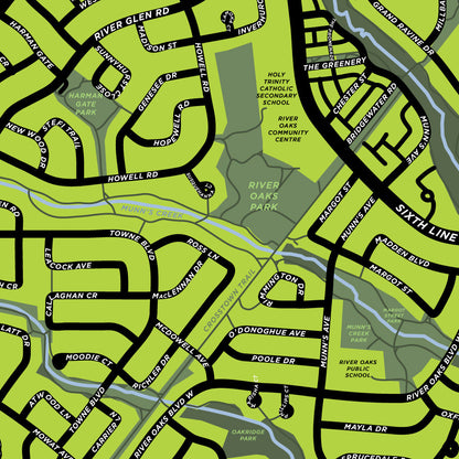 River Oaks Neighbourhood Map