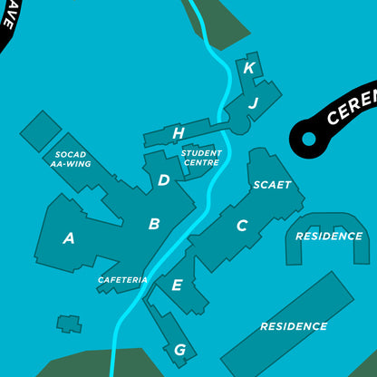 Sheridan College - Trafalgar Campus Map Print