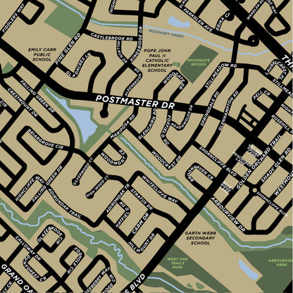 West Oak Trails Neighbourhood Map