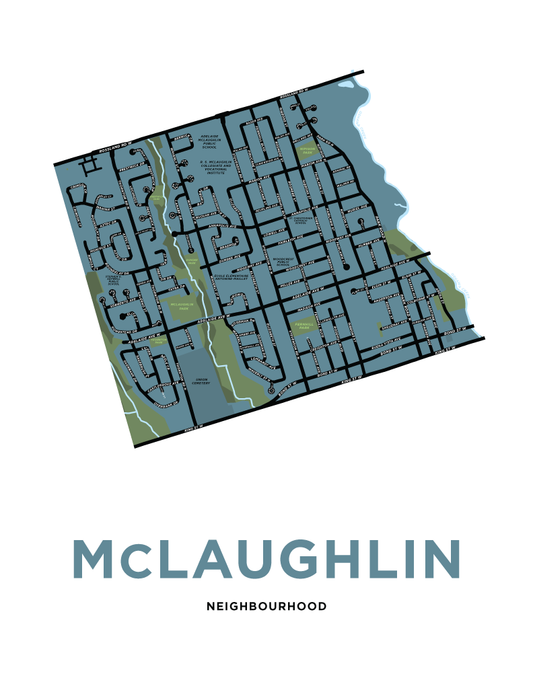 McLaughlin Neighbourhood Map Print