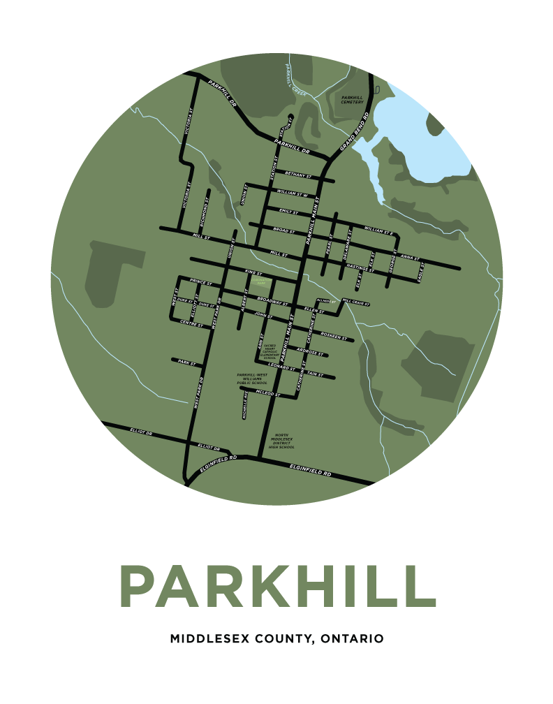 Parkhill Map Print