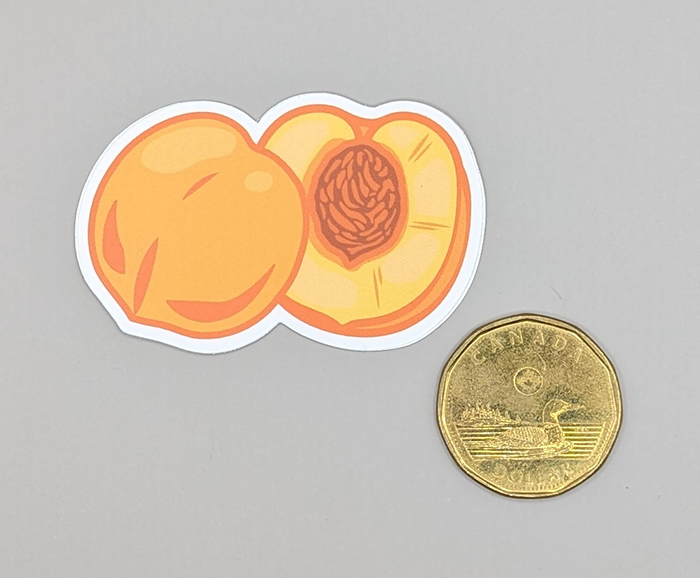 Peaches Sticker