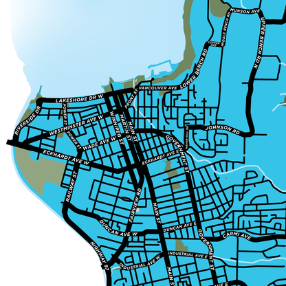 Penticton Map Print