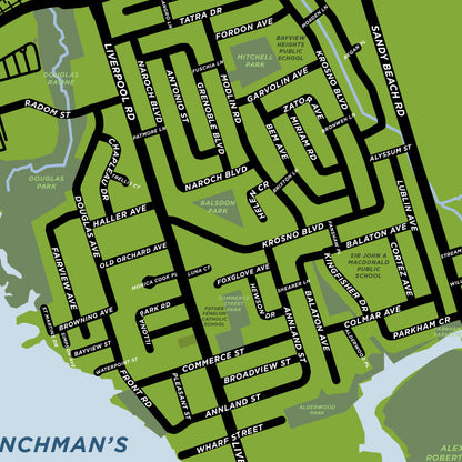 Bay Ridges Neighbourhood Map (Pickering)