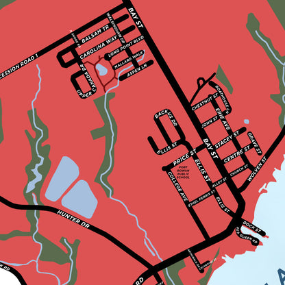 Port Rowan Map Print