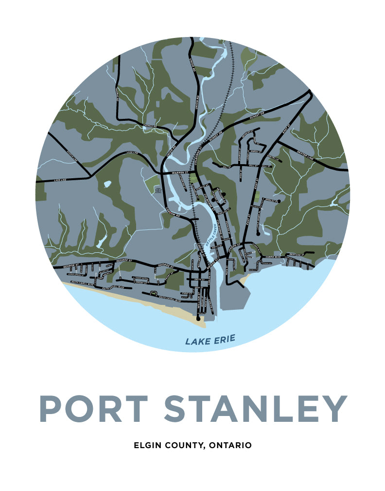 Port Stanley Map Print