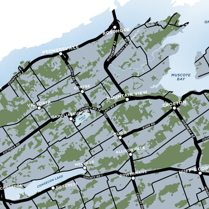 Prince Edward County Map Print