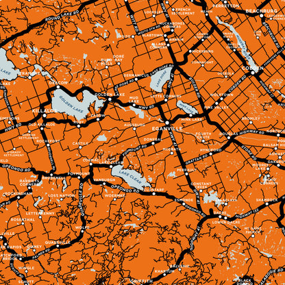 Renfrew County Map Print