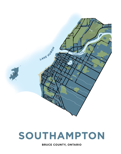 Southampton Map Print