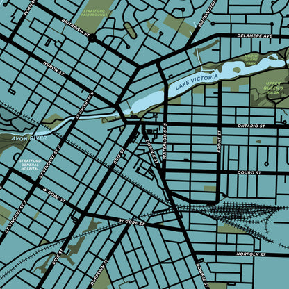 Stratford Map Print