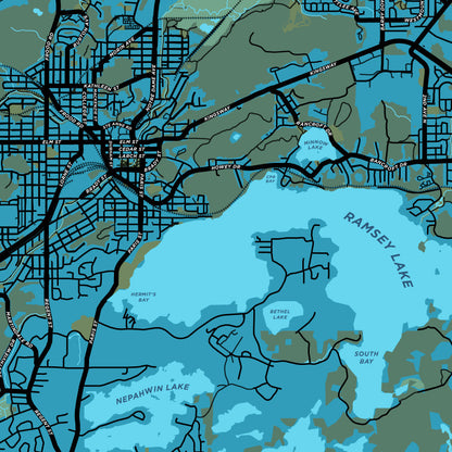 Sudbury Map Print