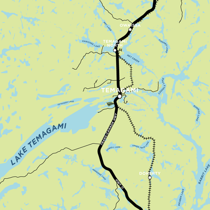 Temagami Map Print