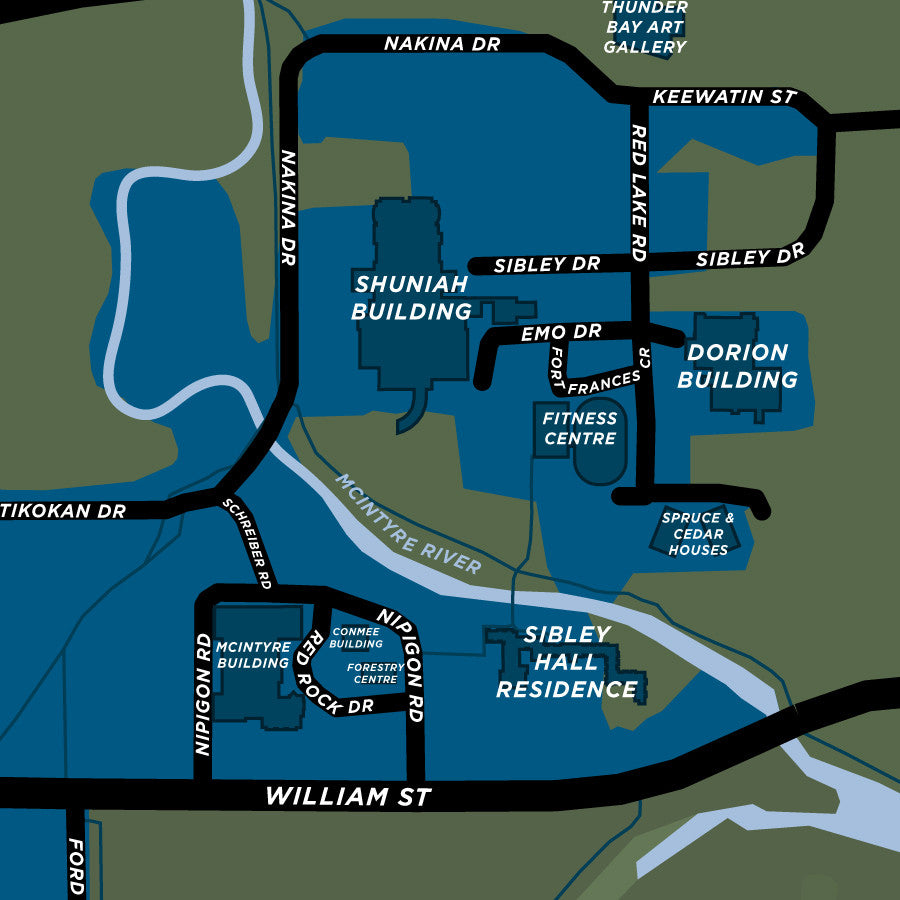 Confederation College Campus Map Print