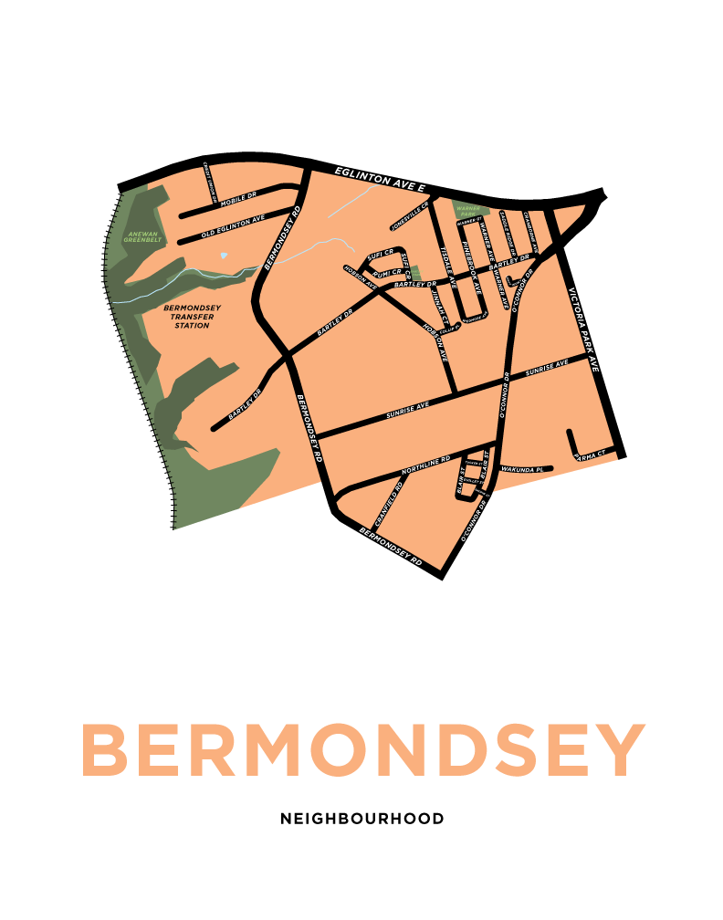 Bermondsey Neighbourhood Map Print