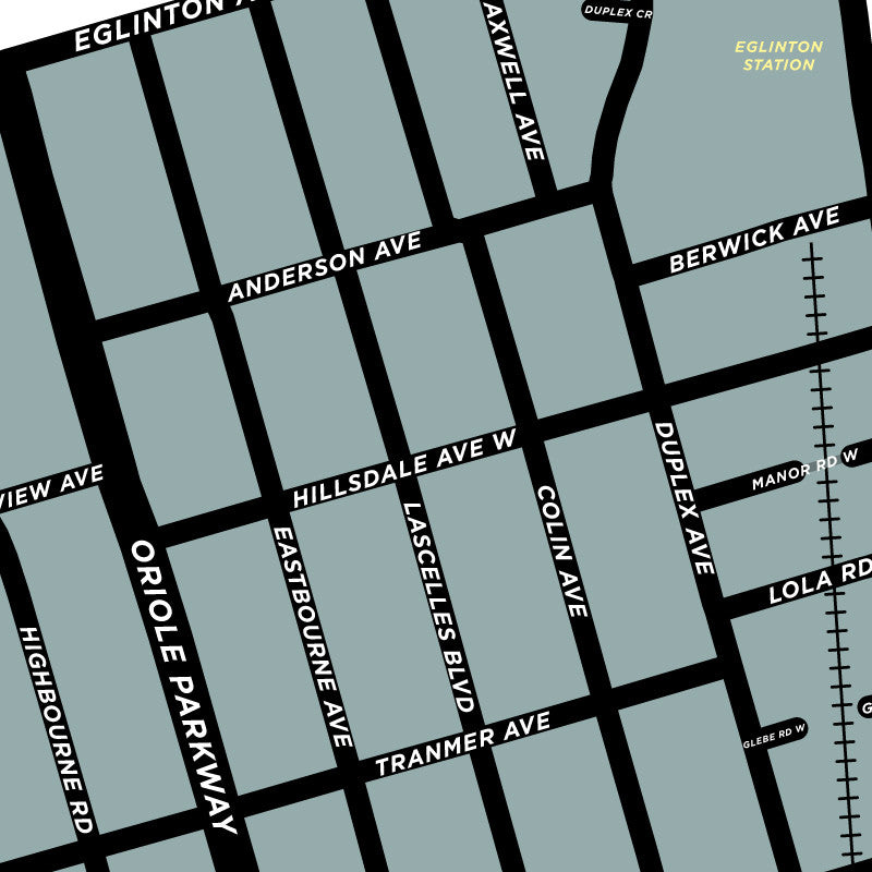 Chaplin Estates Neighbourhood Map Print